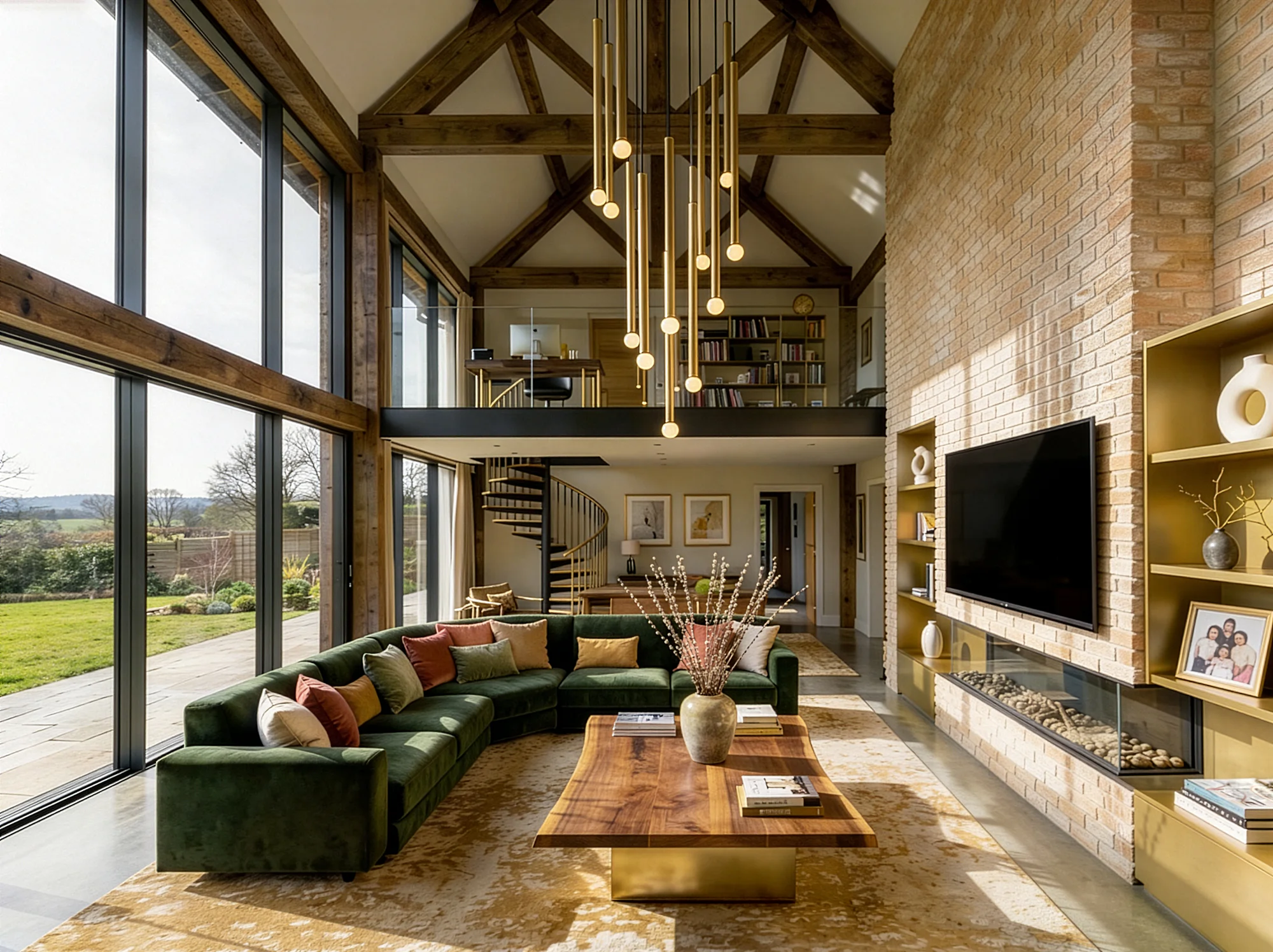 Płytki ceglane na ścianie lico antique white w aranżacji wielkanocnej